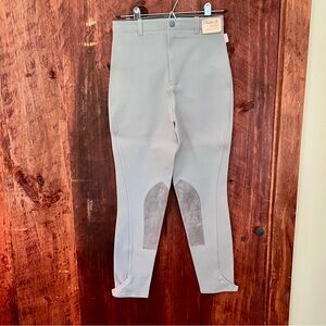 Tailored Sportsman gray riding breeches size 26 long - new with tags